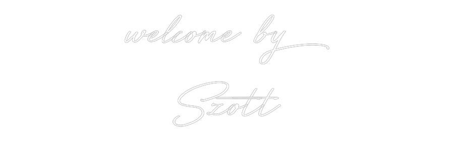 Individuelles Neon: welcome by
S...