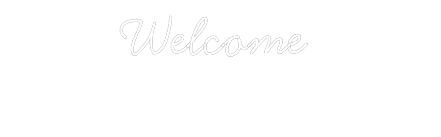 Individuelles Neon: Welcome