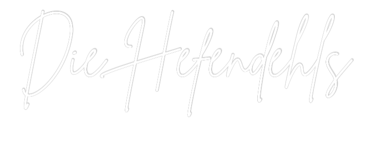 Individuelles Neon: Die Hefendehls