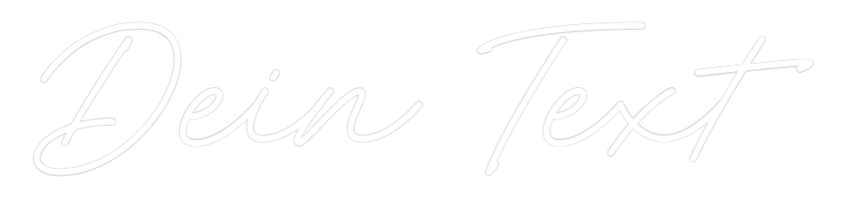 Individuelles Neon: Dein Text