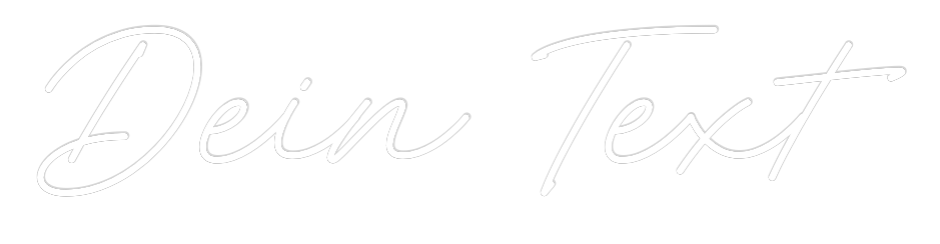 Individuelles Neon: Dein Text