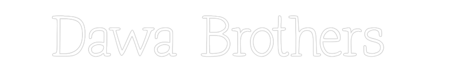 Individuelles Neon: Dawa Brothers