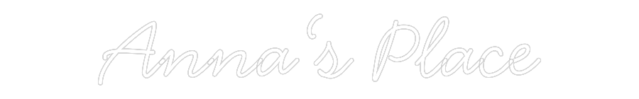 Individuelles Neon: Anna‘s Place