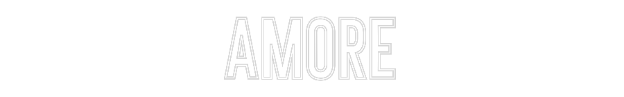 Individuelles Neon: AMORE