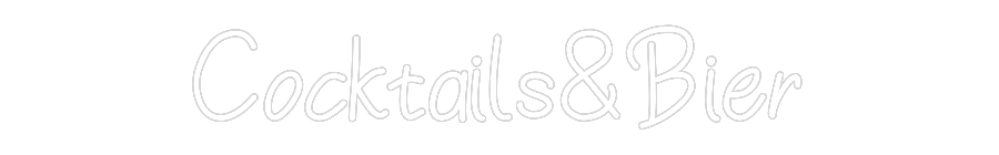 Individuelles Neon: Cocktails&Bier