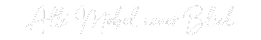 Individuelles Neon: Alte Möbel ne...