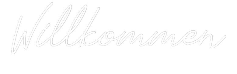 Individuelles Neon: Willkommen