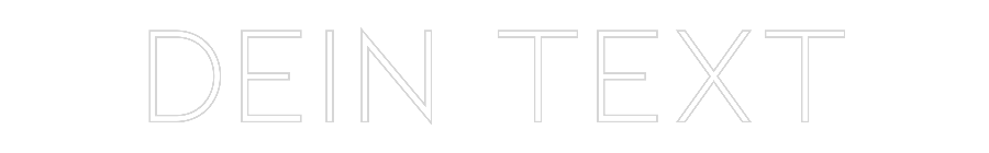Individuelles Neon: Dein Text