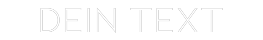 Individuelles Neon: Dein Text