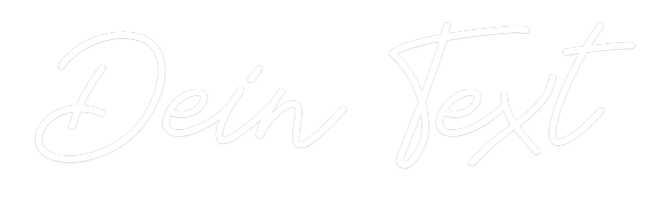 Individuelles Neon: Dein Text