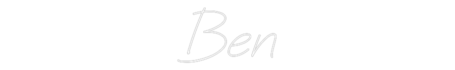 Individuelles Neon: Ben