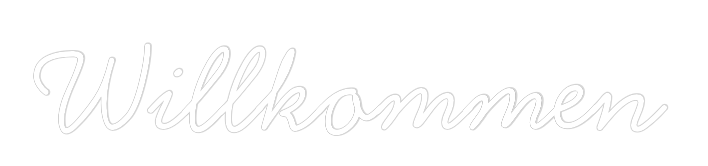 Individuelles Neon: Willkommen