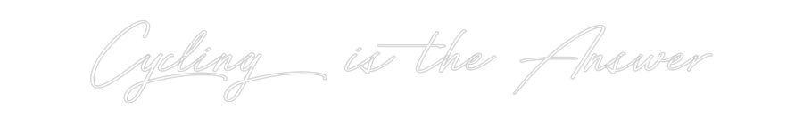 Individuelles Neon: Cycling is th...