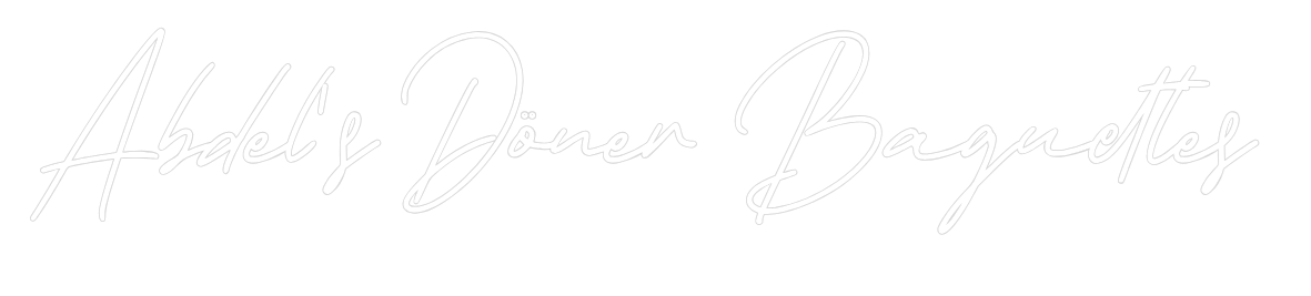 Individuelles Neon: Abdel's Döner...