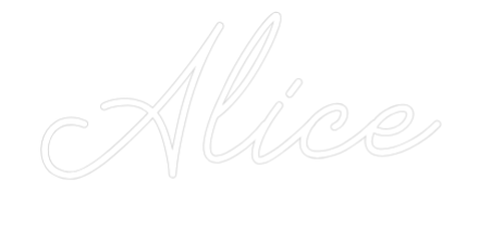 Individuelles Neon: Alice