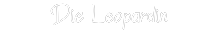 Individuelles Neon: Die Leopardin