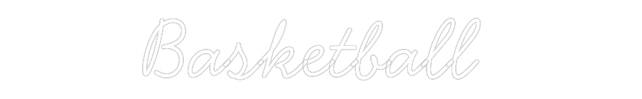 Individuelles Neon: Basketball