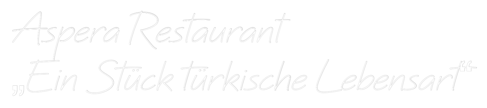 Individuelles Neon: Aspera Restau...