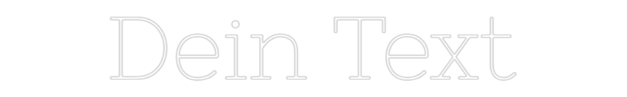 Individuelles Neon: Dein Text