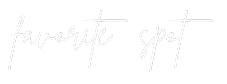Individuelles Neon: favorite spot