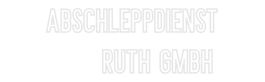 Individuelles Neon: ABSCHLEPPDIEN...