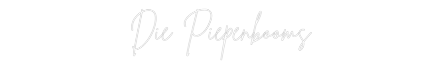 Individuelles Neon: Die Piepenbooms