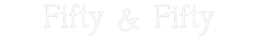 Individuelles Neon: Fifty & Fifty