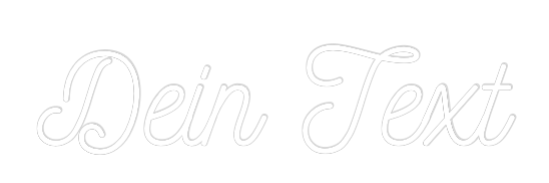 Individuelles Neon: Dein Text