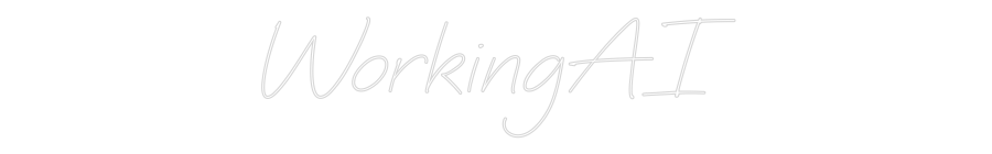 Individuelles Neon: WorkingAI