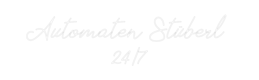 Individuelles Neon: Automaten Stü...