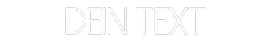 Individuelles Neon: Dein Text