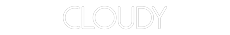 Individuelles Neon: Cloudy