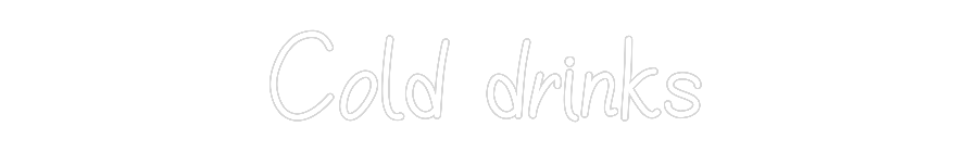 Individuelles Neon: Cold drinks
