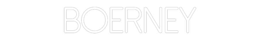 Individuelles Neon: BOERNEY