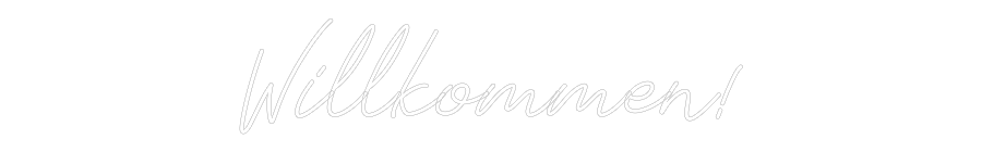 Individuelles Neon: Willkommen!