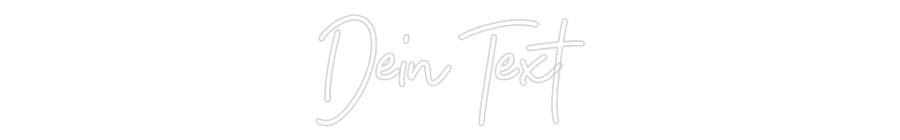 Individuelles Neon: Dein Text