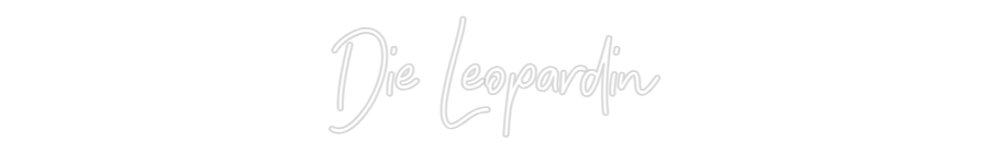 Individuelles Neon: Die Leopardin