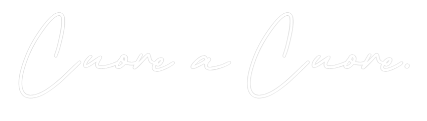 Individuelles Neon: Cuore a Cuore.