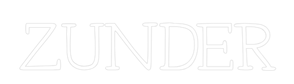 Individuelles Neon: ZUNDER