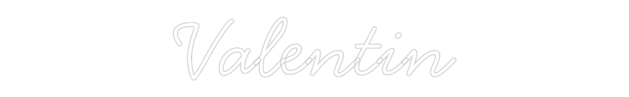 Individuelles Neon: Valentin