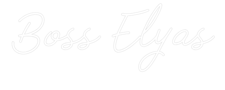 Individuelles Neon: Boss Elyas