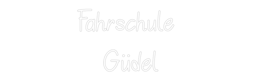 Individuelles Neon: Fahrschule
...