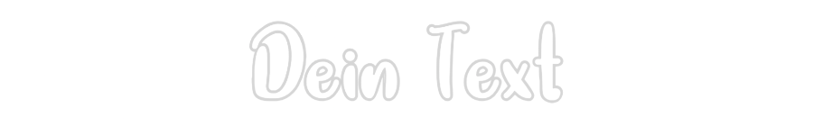 Individuelles Neon: Dein Text