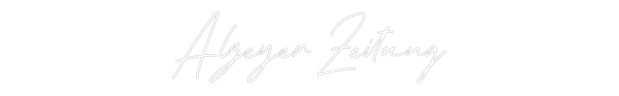Individuelles Neon: Alzeyer Zeitung