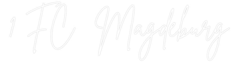 Individuelles Neon: 1 FC Magdebu...