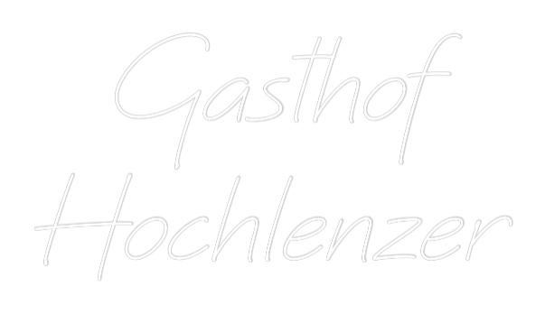Individuelles Neon: Gasthof
Hoch...