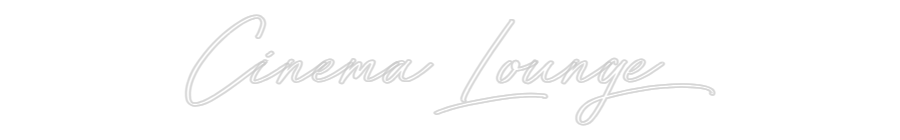 Individuelles Neon: Cinema Lounge