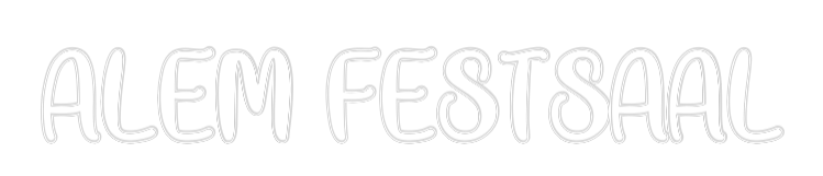 Individuelles Neon: ALEM FESTSAAL