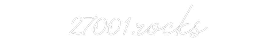 Individuelles Neon: 27001.rocks