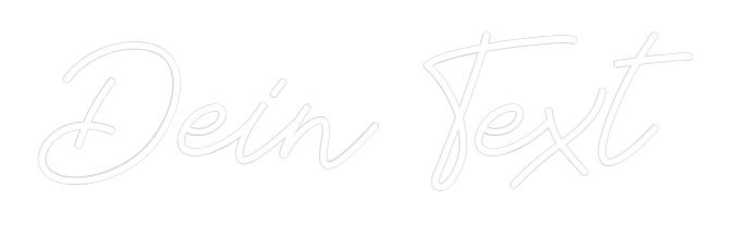 Individuelles Neon: Dein Text